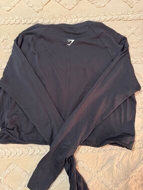 gymshark cropped running longsleeve